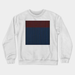 Red Blue Striping Crewneck Sweatshirt